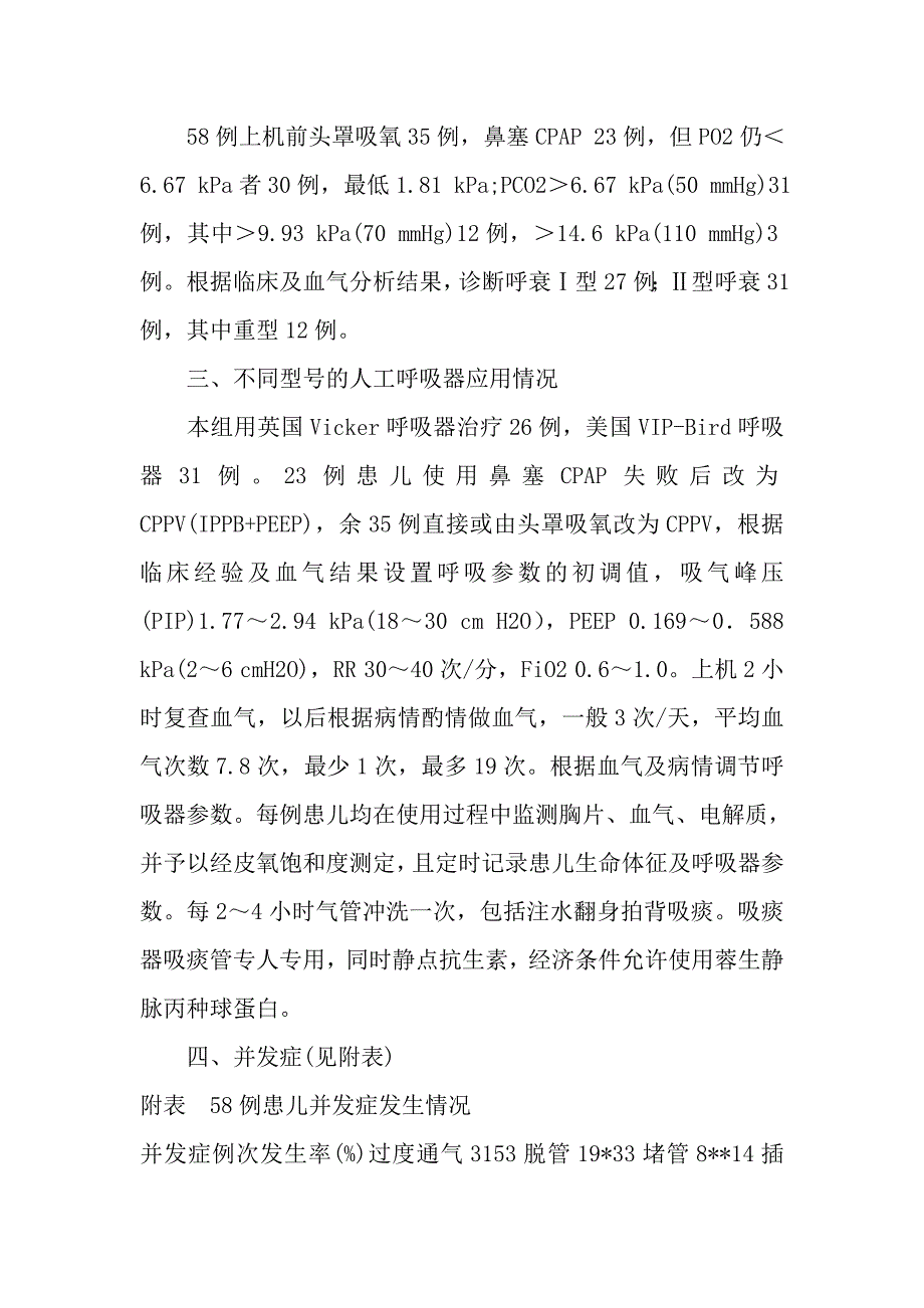 使用呼吸器治疗体会及其并发症的防治.doc_第4页