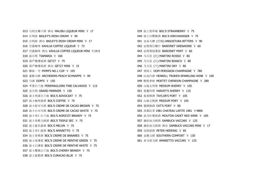 洋酒价格参考总则及洋酒分类.doc_第5页