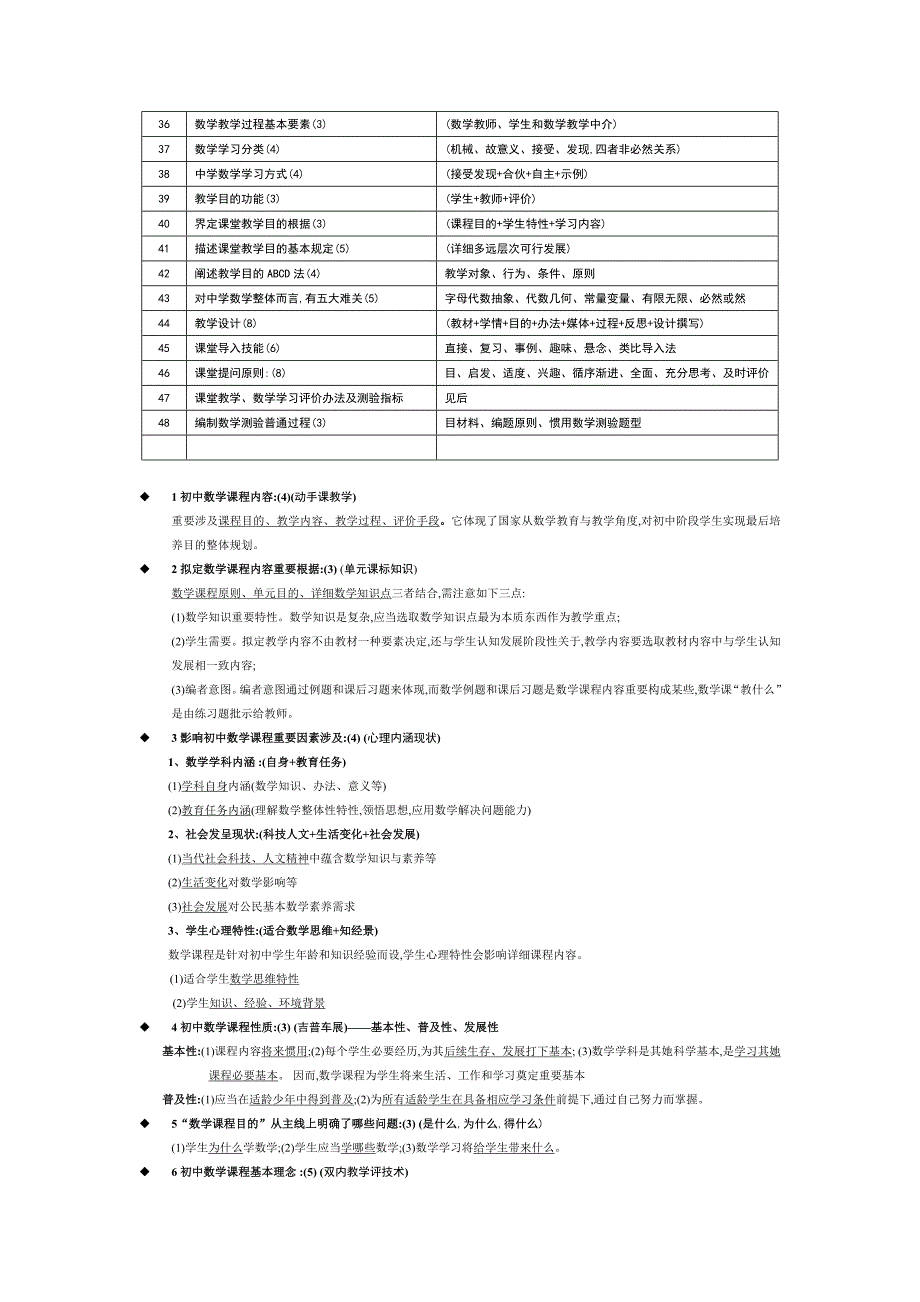 2022年教师资格证知识点整理初中数学口诀.doc_第2页