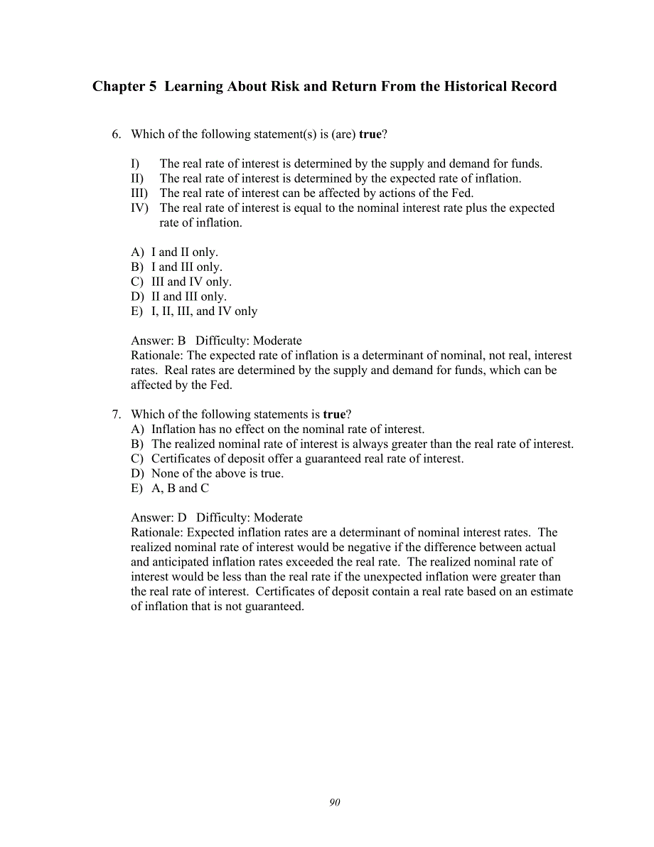 INVESTMENT 8TH TESTBANK CHAP05.doc_第3页