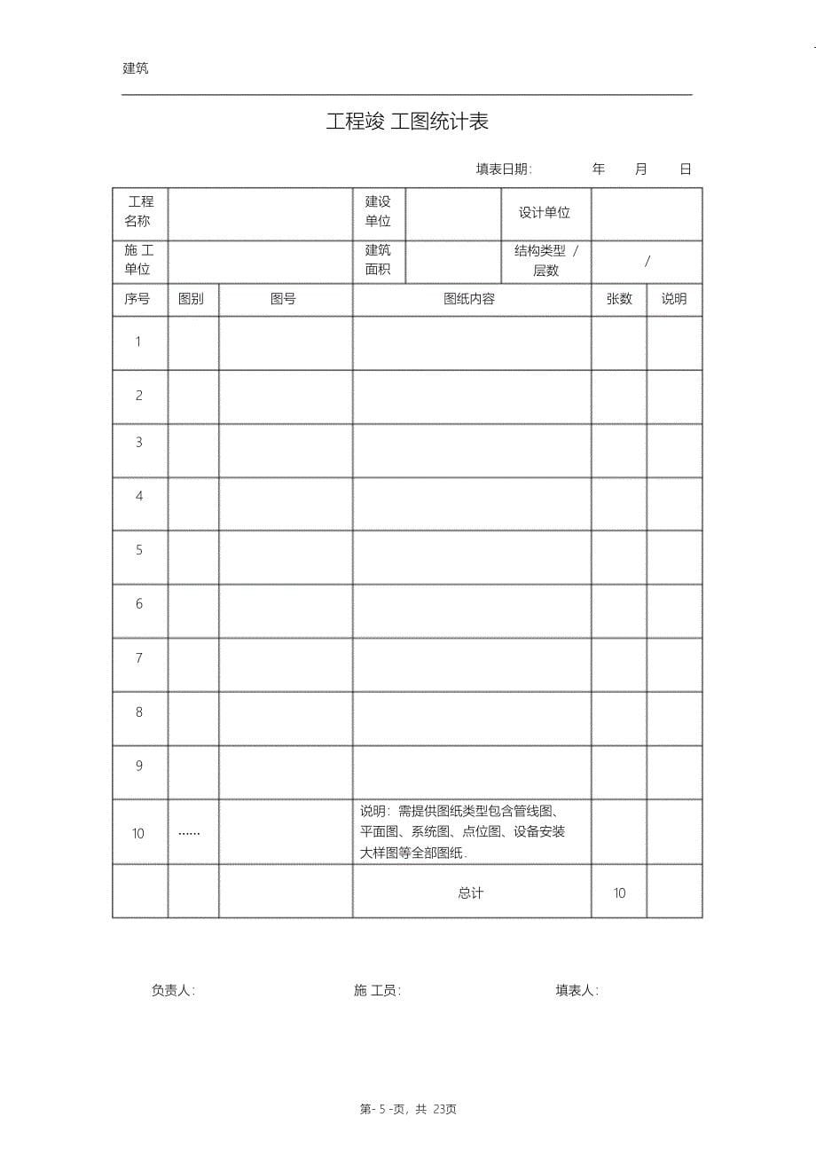 （完整版）监控竣工验收资料模板_第5页