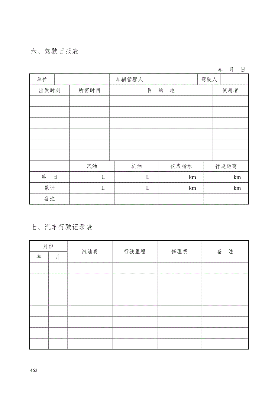 公司车辆管理表格_第4页