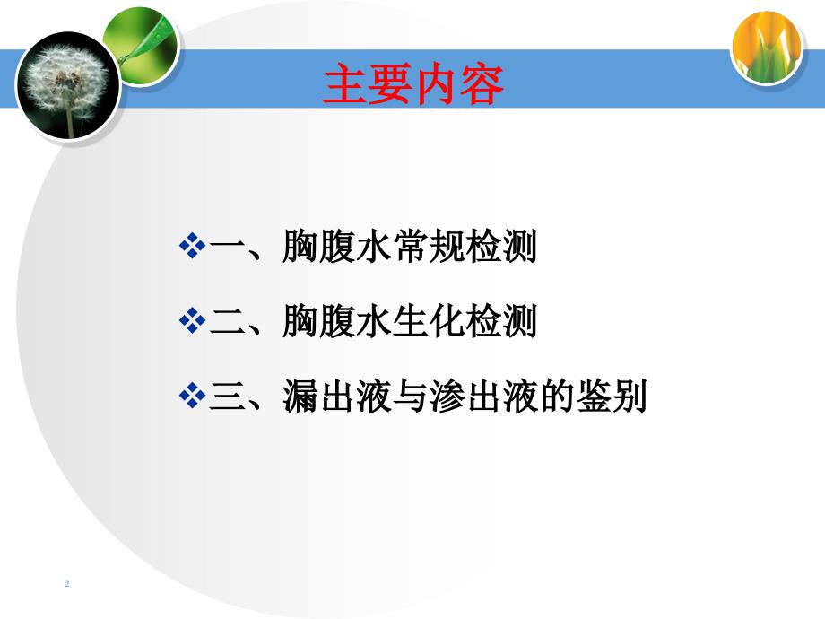 胸腹水常规及其生化检测ppt课件_第2页