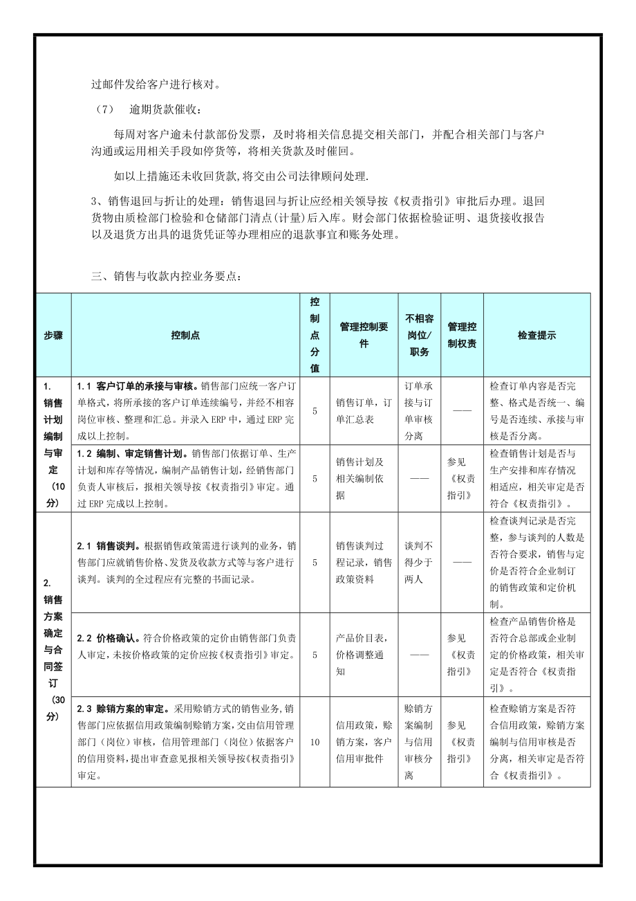 销售与收款流程财务制度_第3页