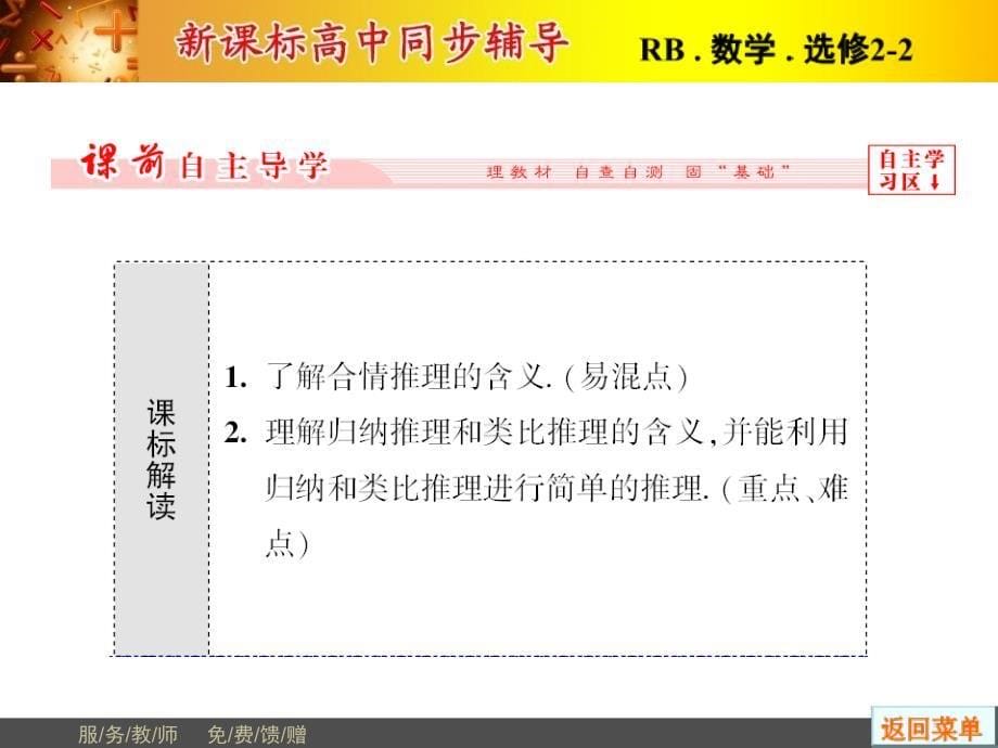 非常学案20142015学年高中数学人教B版选修22配套课件：211合情推理_第5页