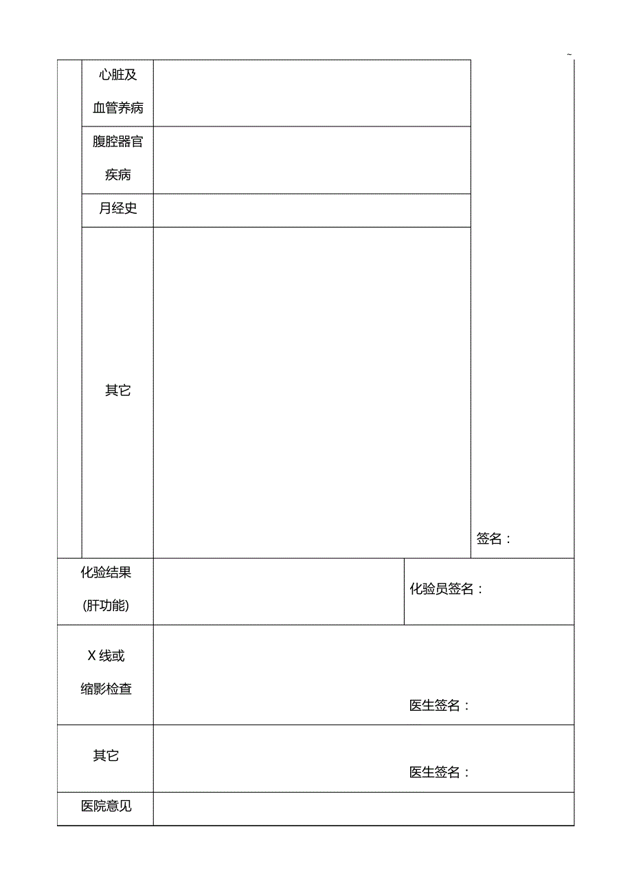 南昌大学医院体格检查表_第3页