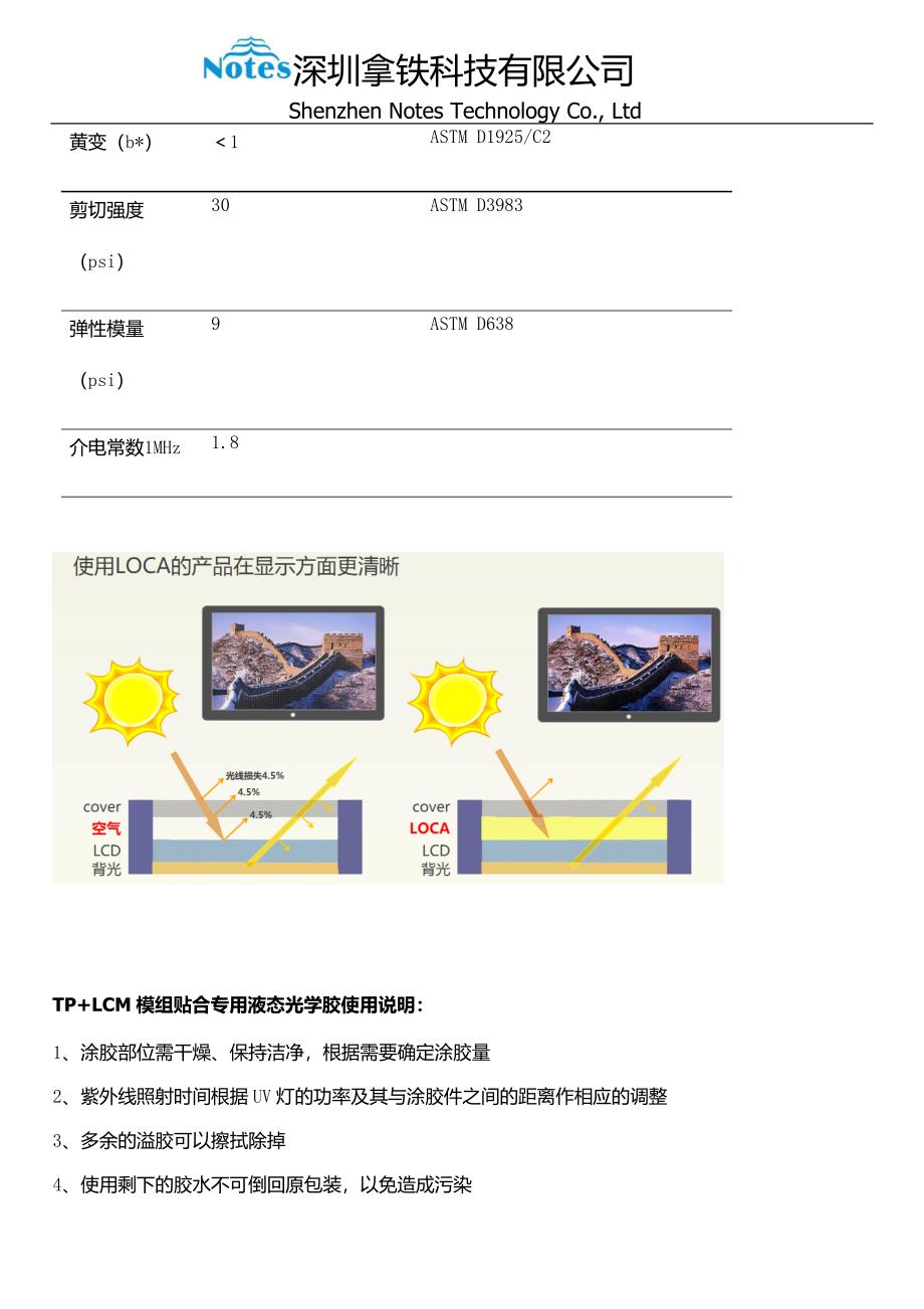 TP+LCM模组贴合专用液态光学胶.doc_第3页