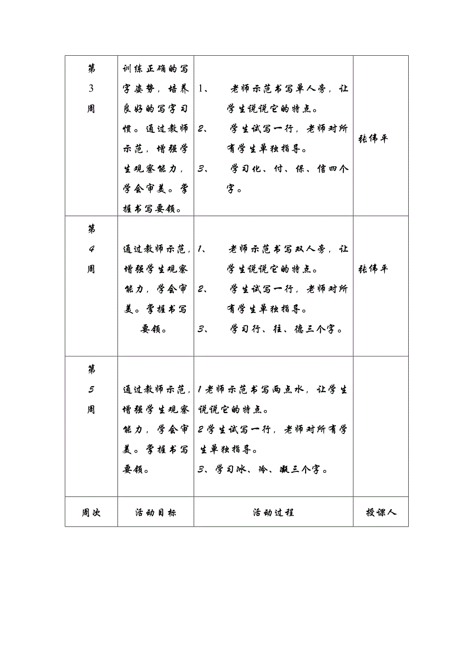 硬笔书法社团活动方案_第3页