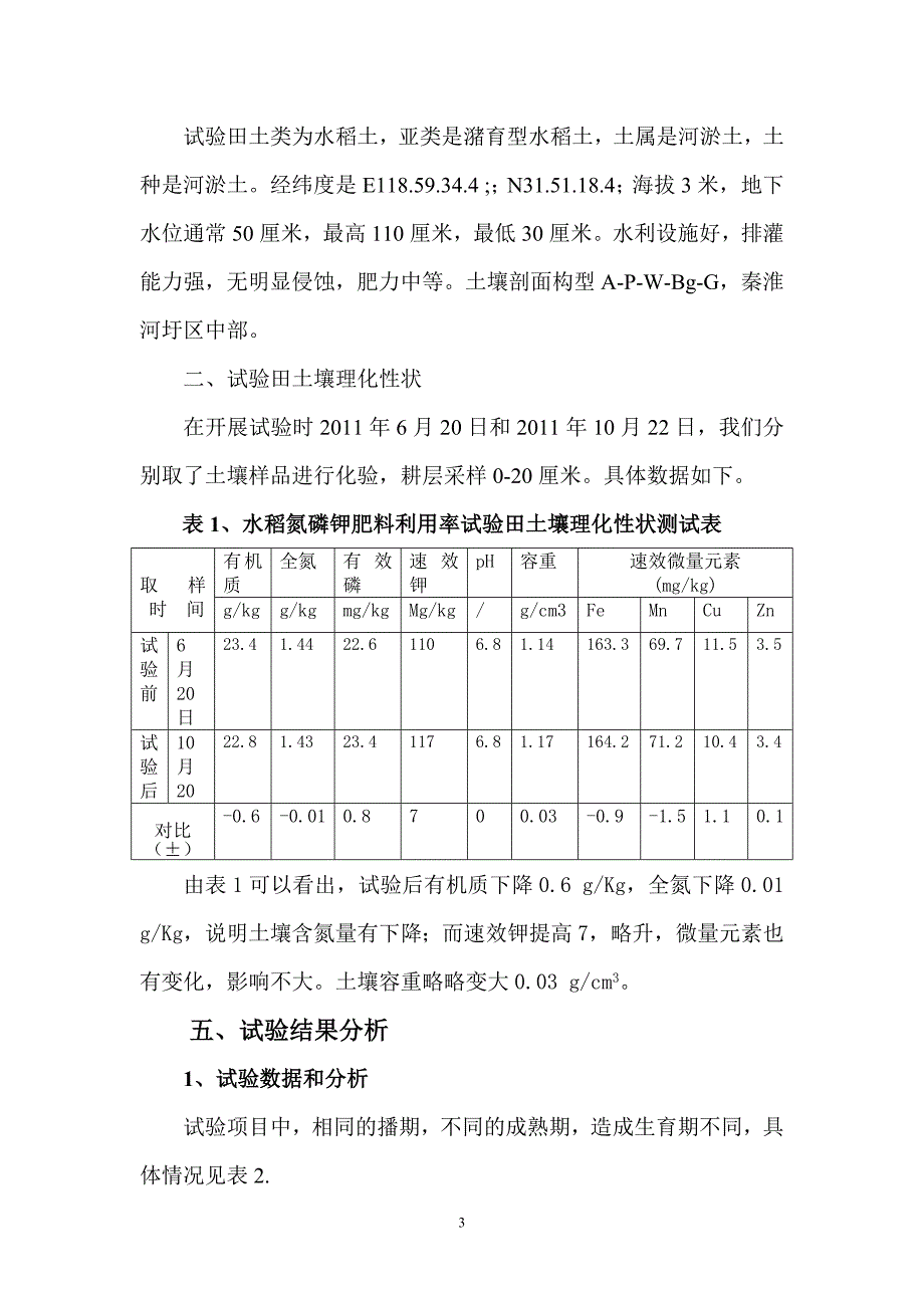 江宁区水稻氮磷钾肥料利用率试验总结.doc_第3页