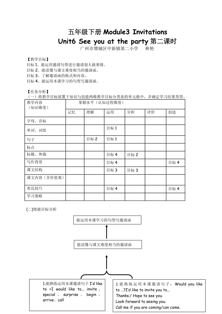 五年级下册Module3 Invitations.doc_第1页