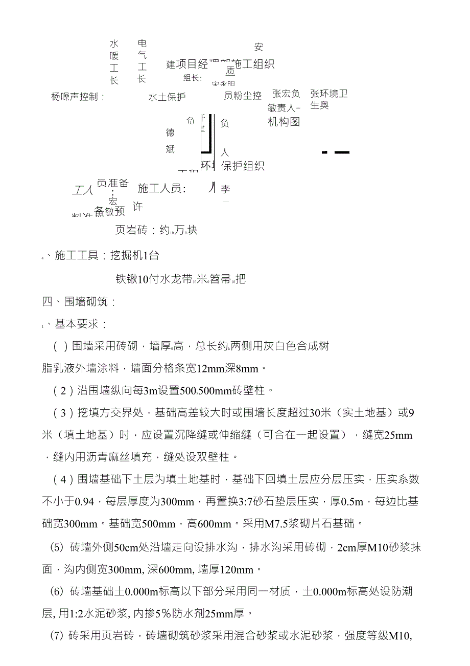 砖砌围墙施工方案_第3页