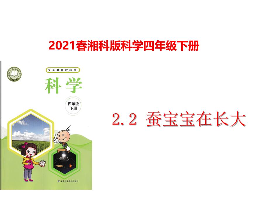 2021春湘科版科学四年级下册22蚕宝宝在长大课件_第1页