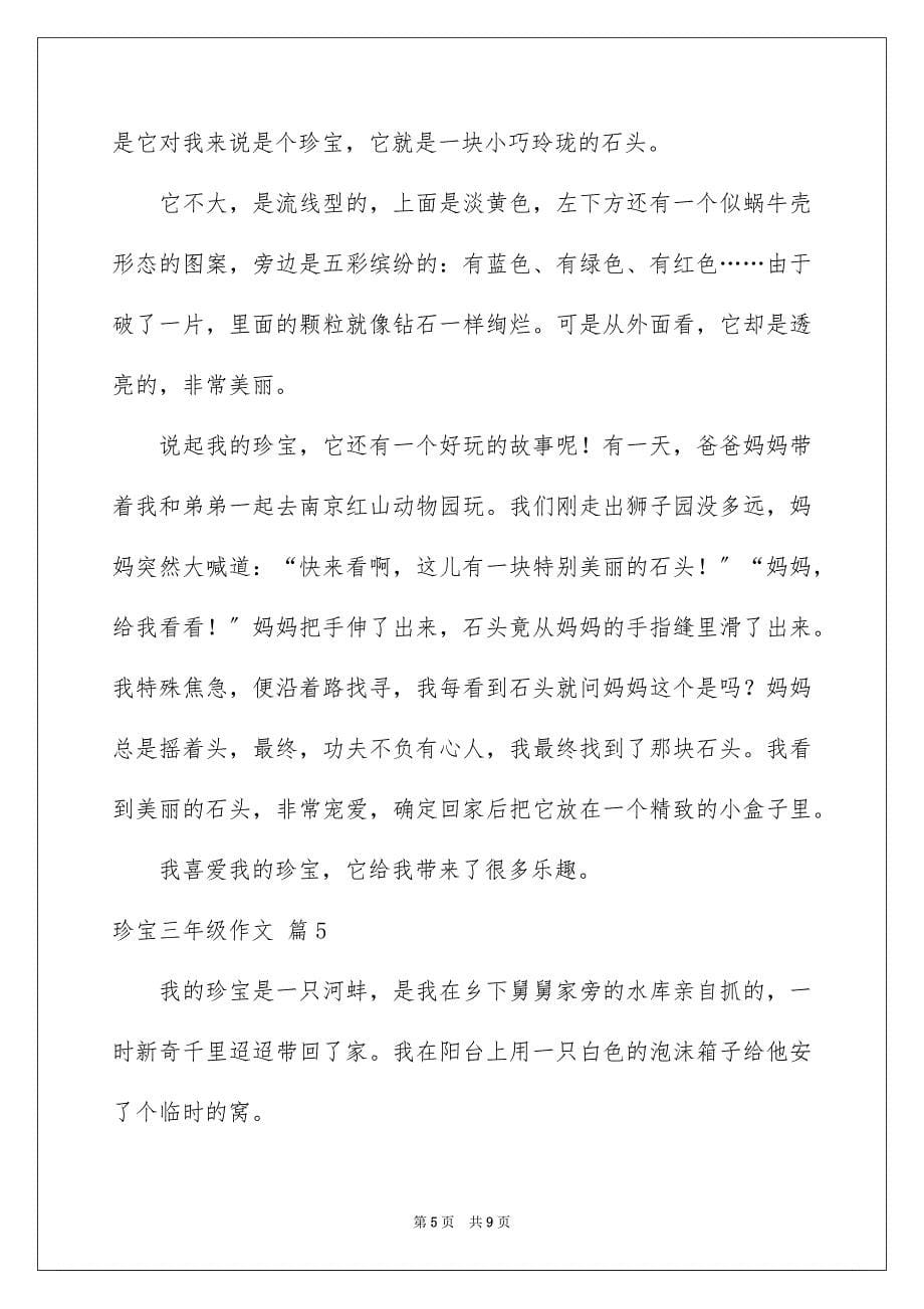 2023宝贝三年级作文范文.docx_第5页