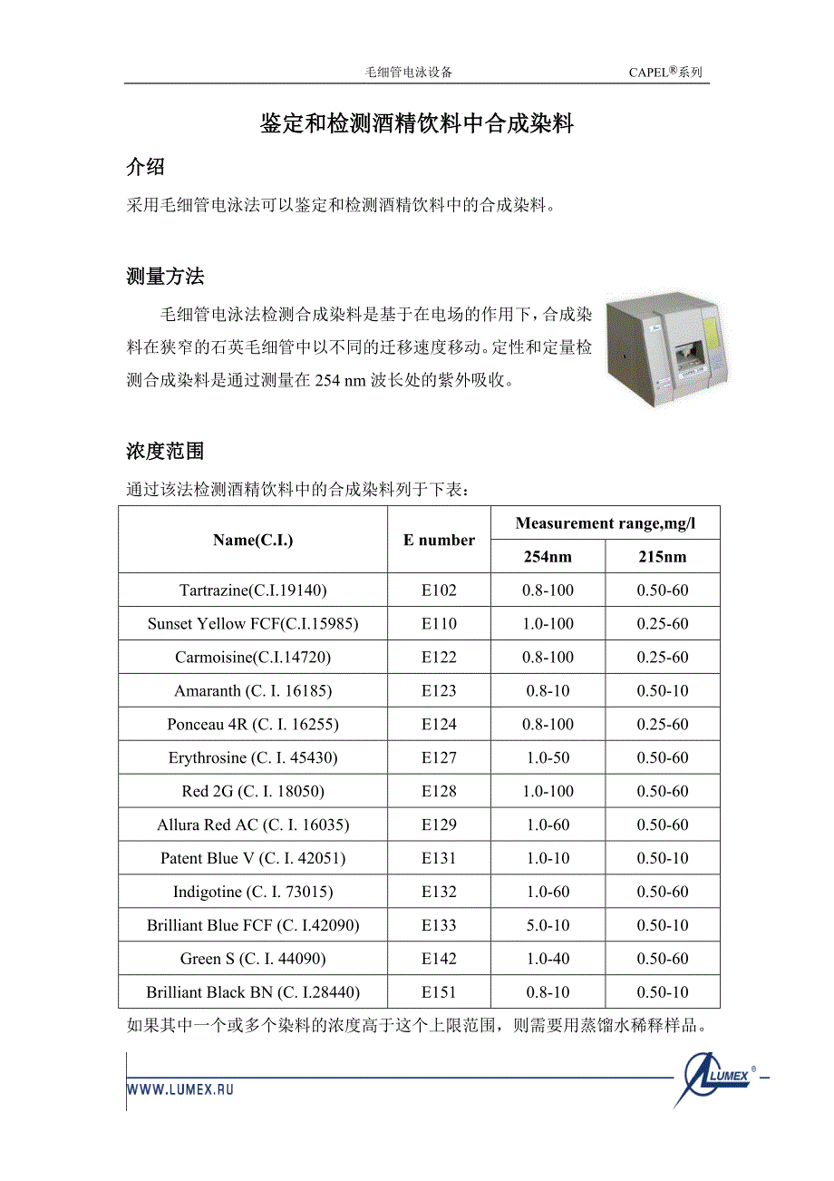 鉴定和检测酒精饮料中合成染料.doc_第1页