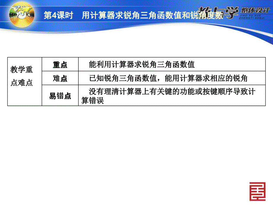 4281第4课时　用计算器求锐角三角函数值和锐角度数_第4页