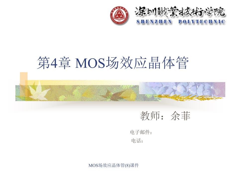 MOS场效应晶体管8课件_第2页