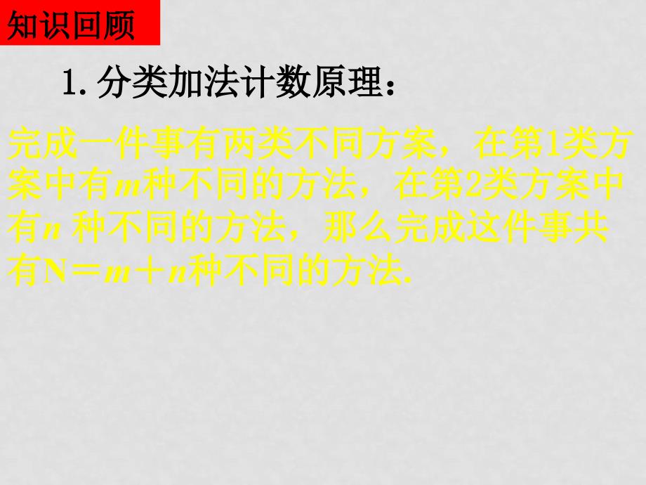 高二数学（分类加法计算原理与分步乘法计算原理）课件新人教版选修2_第2页