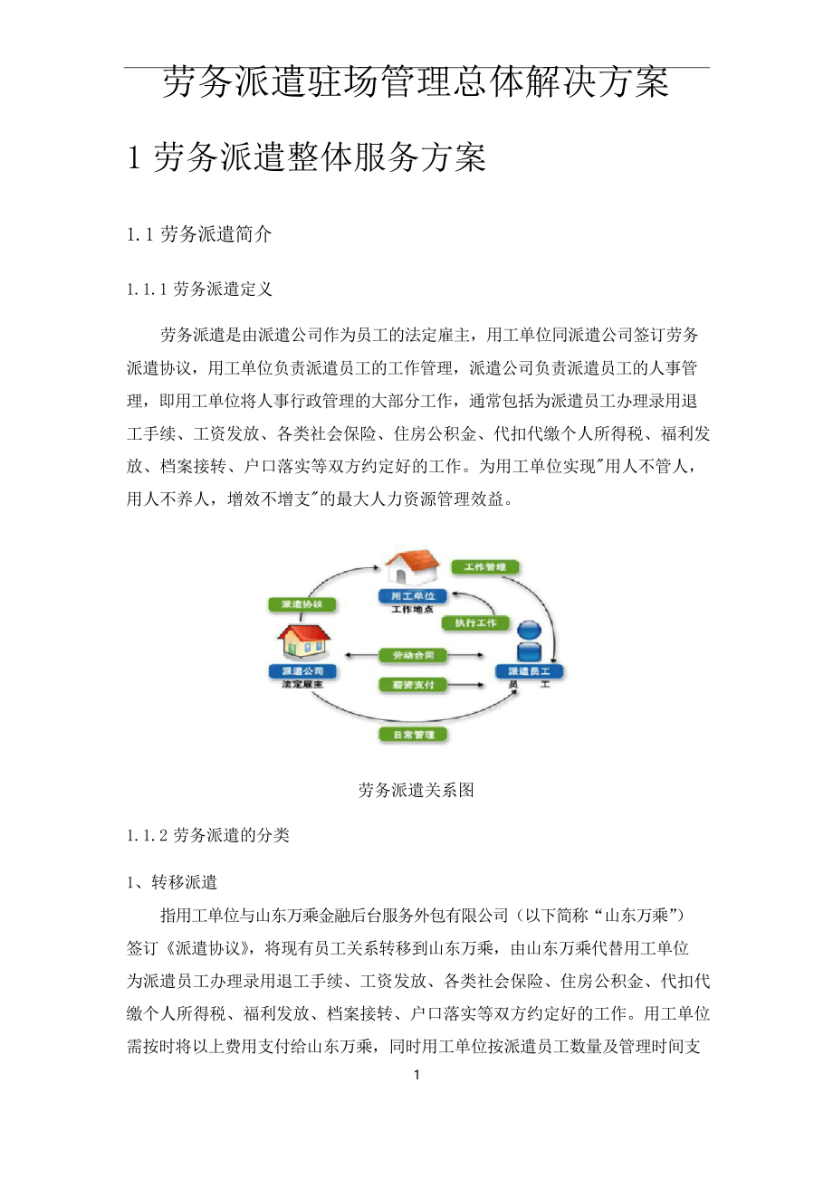 劳务派遣驻场管理制度_第1页