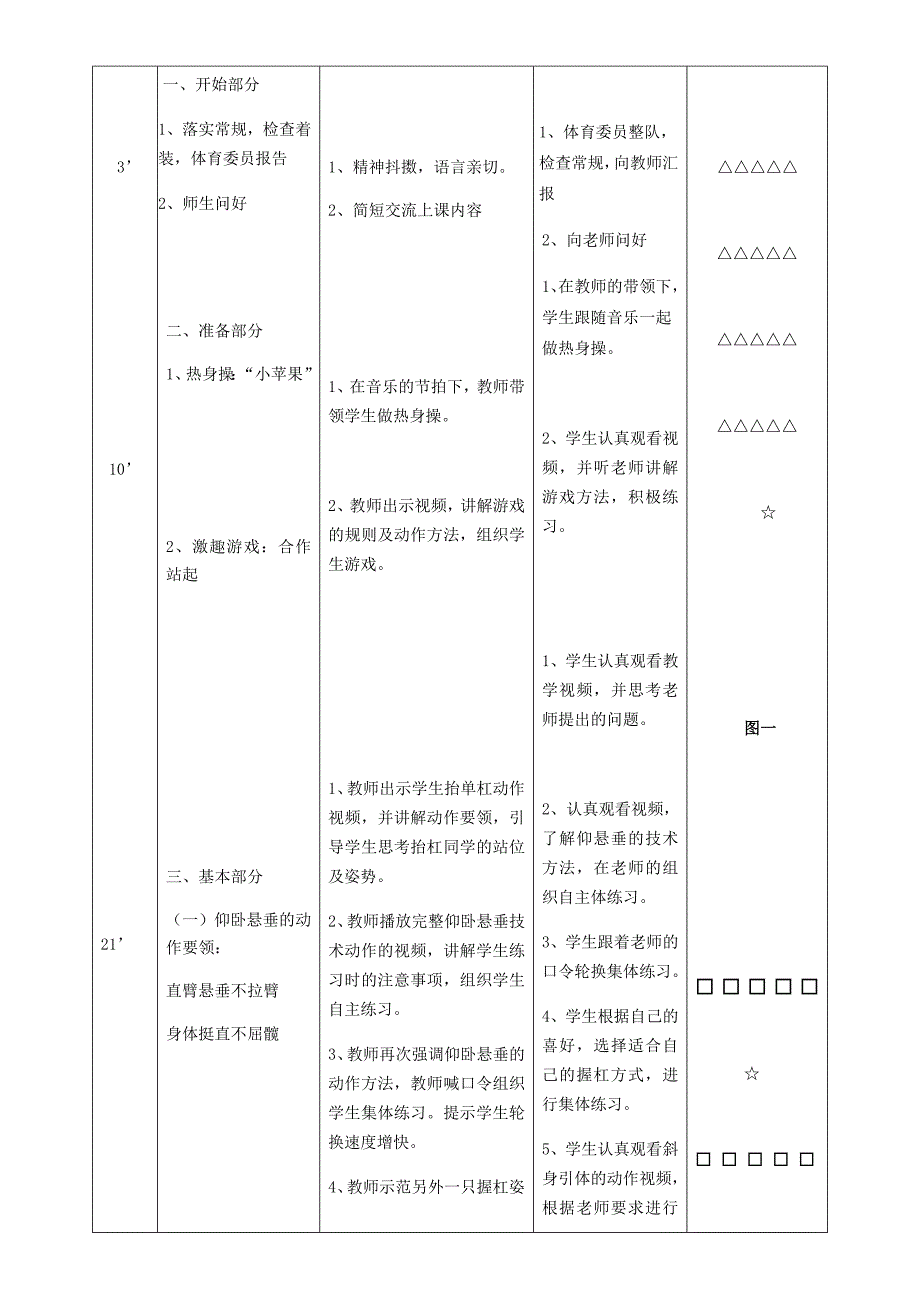 水平二（四年级）仰卧悬垂教学设计.docx_第3页