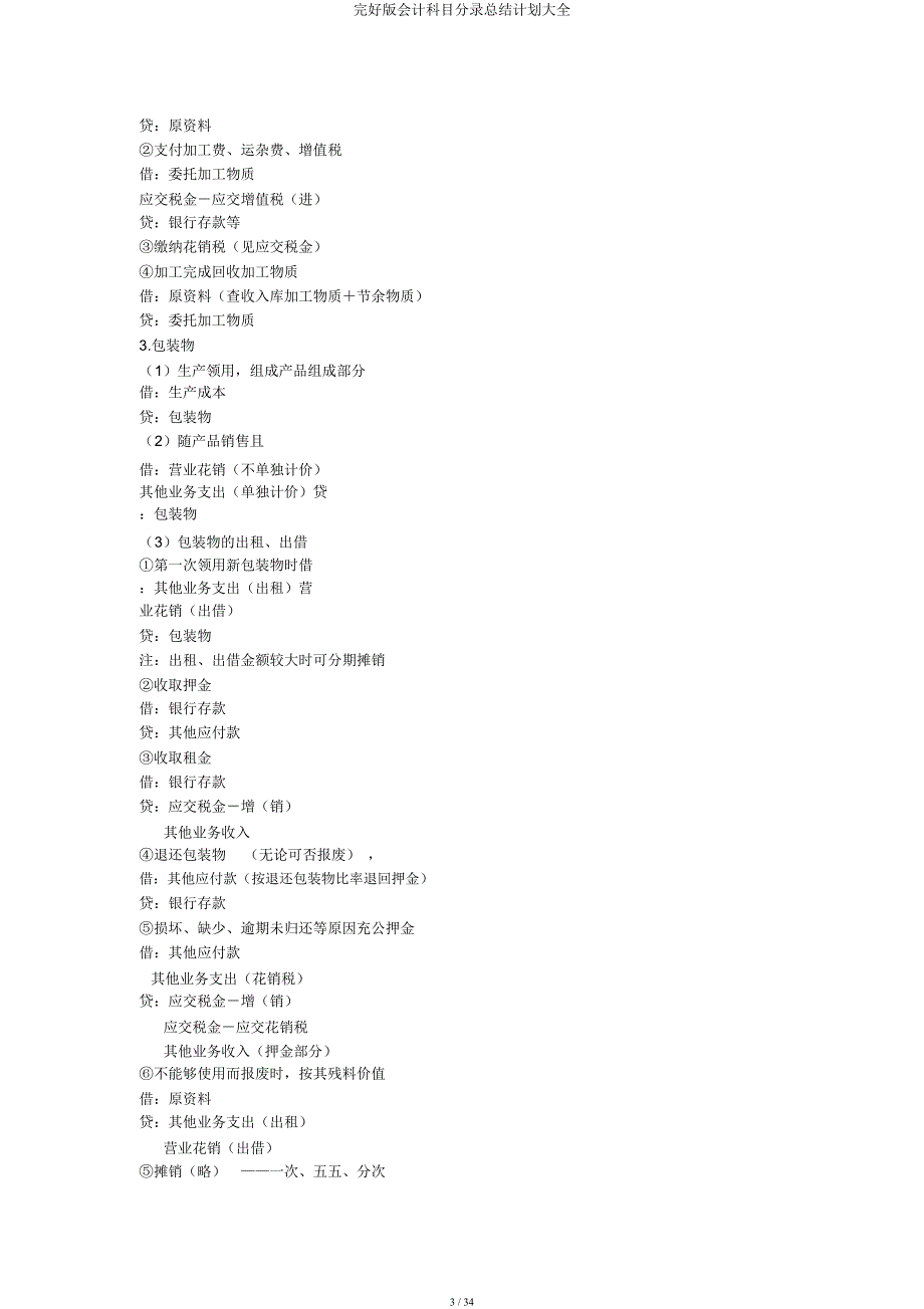 会计科目分录总结计划大全.docx_第3页