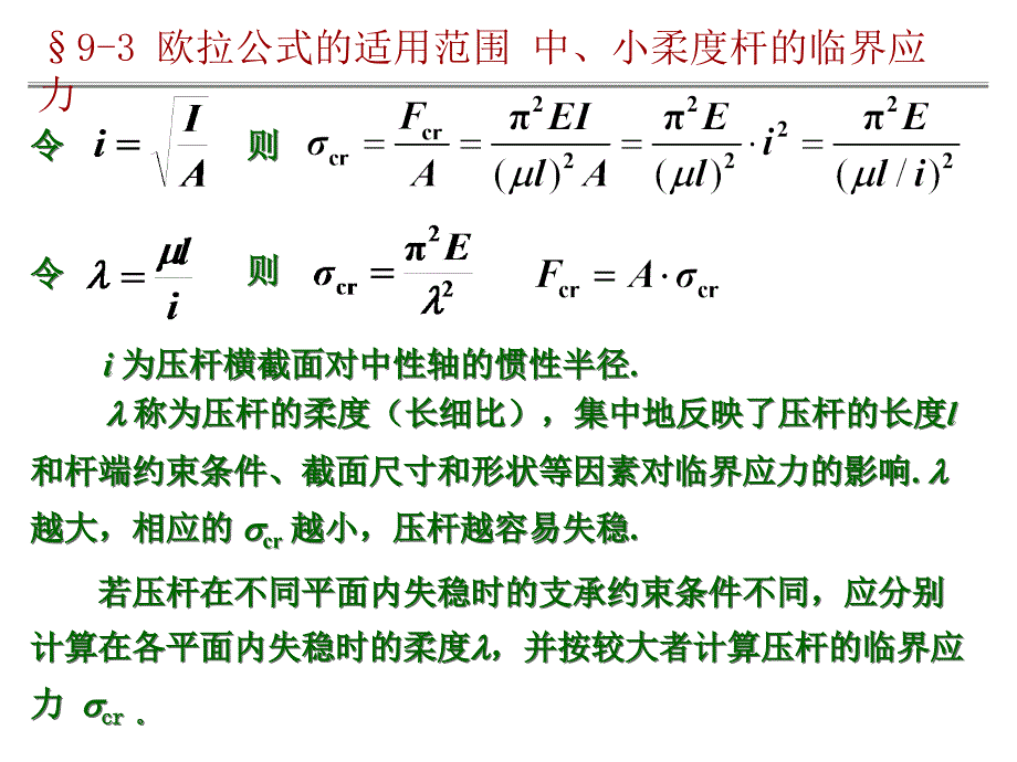 欧拉公式的适用范围课件_第2页