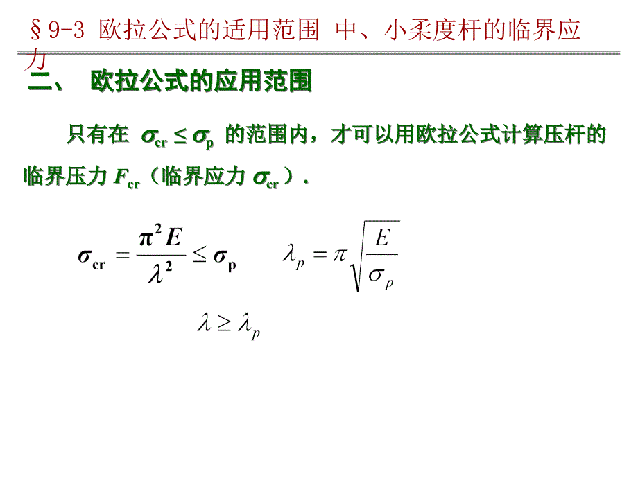 欧拉公式的适用范围课件_第3页