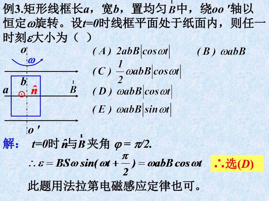 大学物理电磁学复习总结PPTe1电磁感应2_第3页