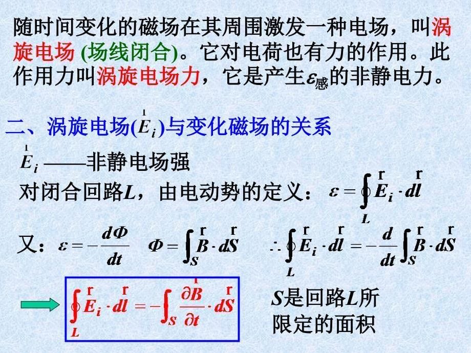 大学物理电磁学复习总结PPTe1电磁感应2_第5页