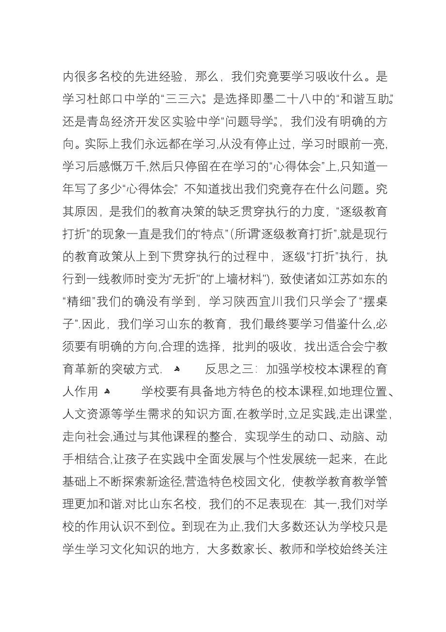 山东学习反思枝阳中学禄文夫.docx_第5页