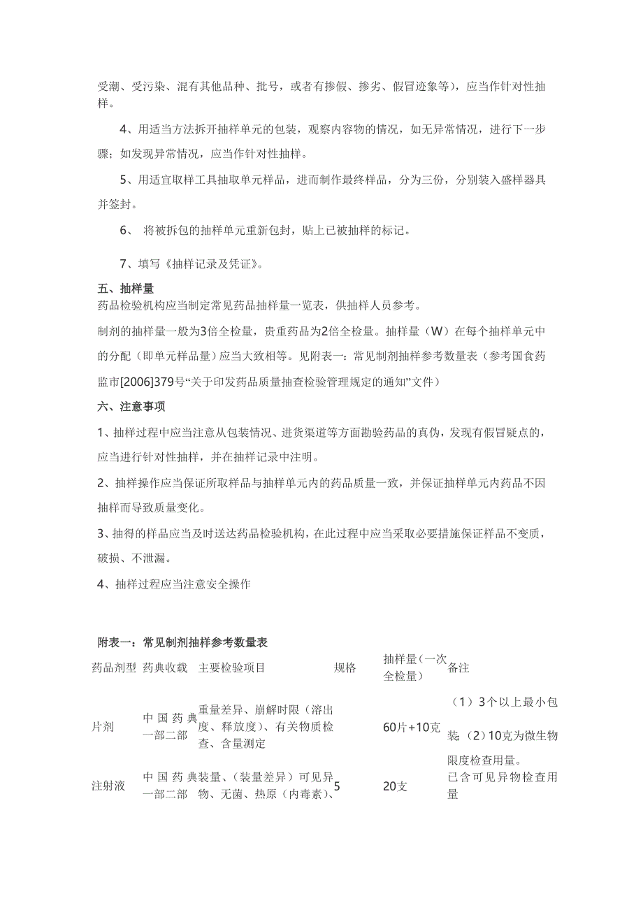 药品抽样工作的一般要求及注意事项.doc_第2页