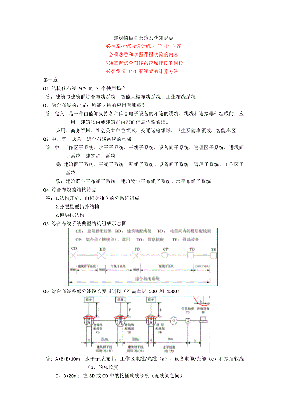 综合布线知识点_第1页