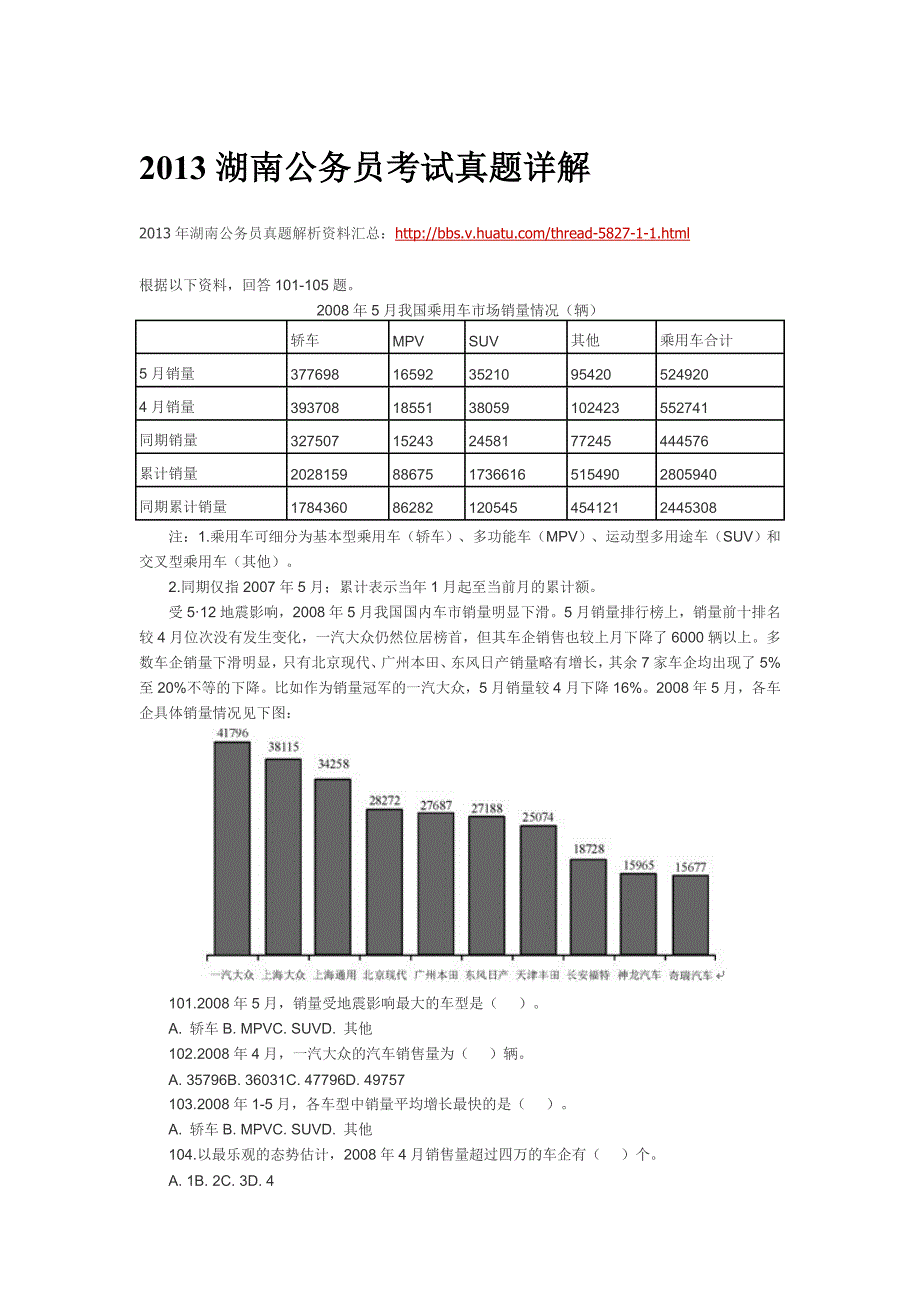 2013湖南公务员考试真题详解.doc_第1页