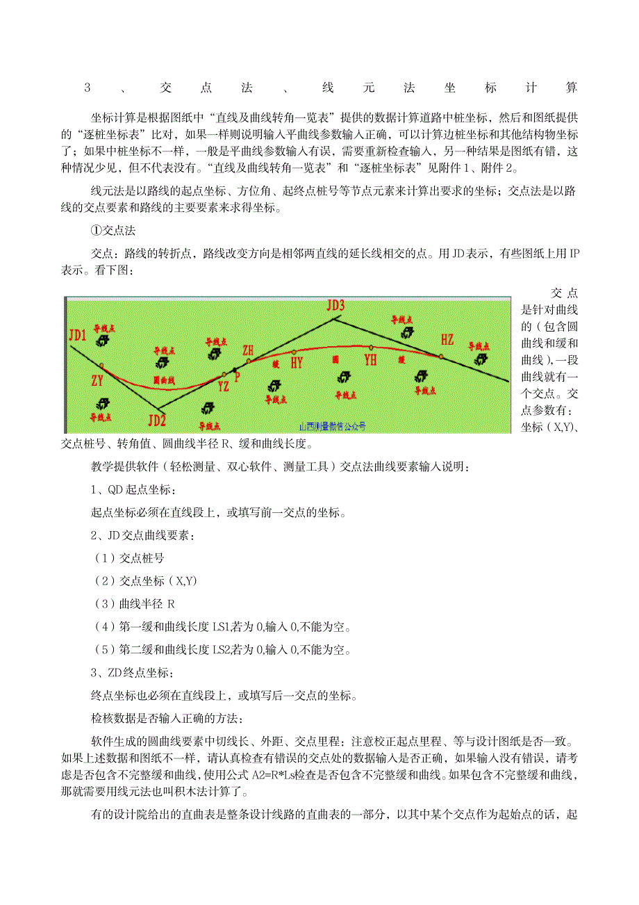 2023年交点法、线元法坐标计算_第1页