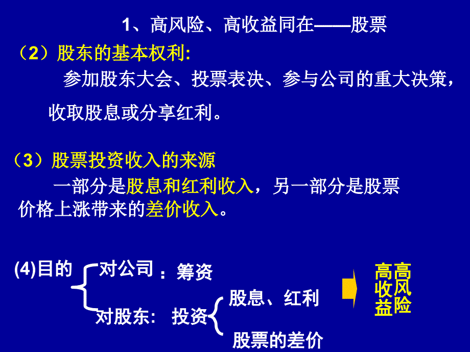 高一政治第六课第二框：股票、债券、保险_第4页