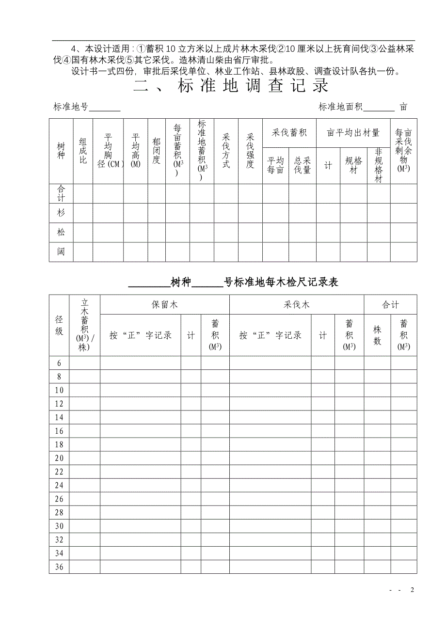 林木采伐作业设计任务书_第2页