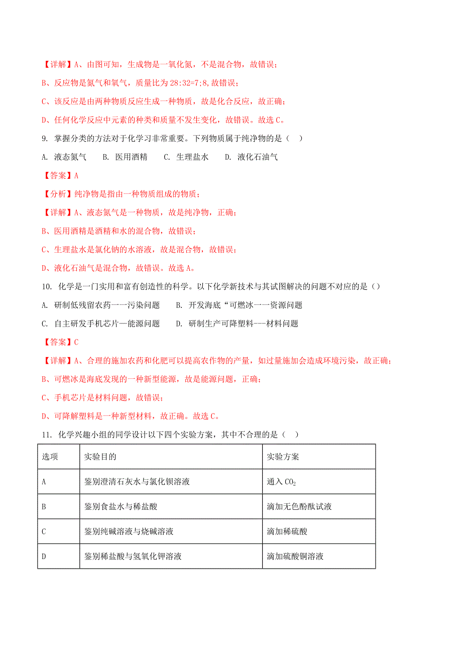 山东省淄博市2020年中考化学真题试题（含解析）(2)_第4页