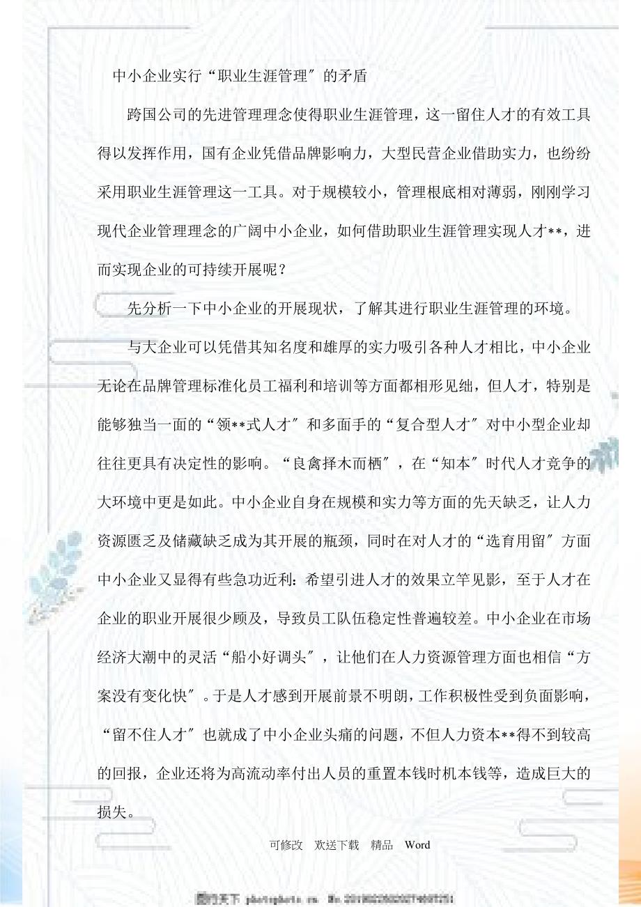 中小企业如何做好职业生涯管理.docx_第2页