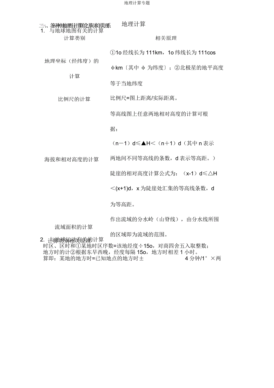 地理计算专题.doc_第1页