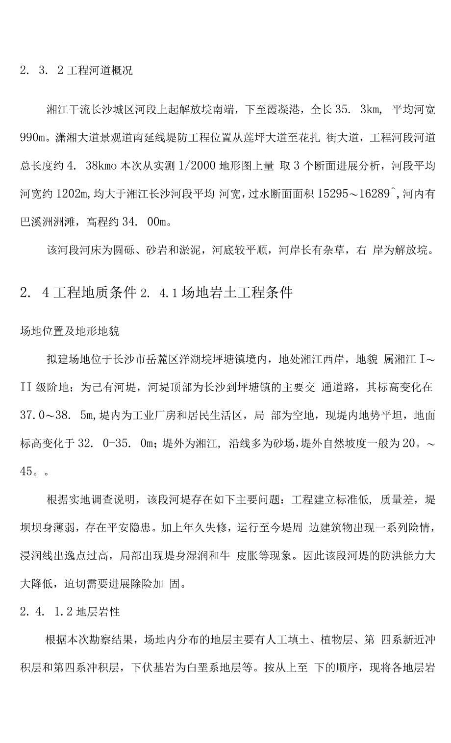 防洪工程可行性研究方案报告.docx_第5页