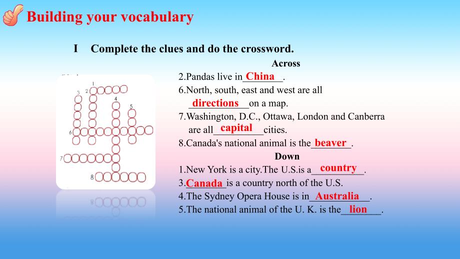 2018年秋季七年级英语上册 Unit 8 Countries around the world-Review课件 （新版）冀教版_第4页