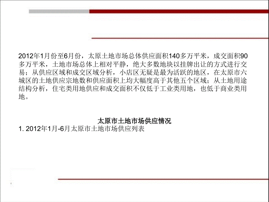 1月6月太原房地产市调报告_第2页