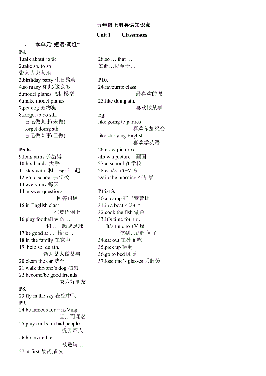 新起点小学英语五年级上册重点知识总汇-Alison_第1页