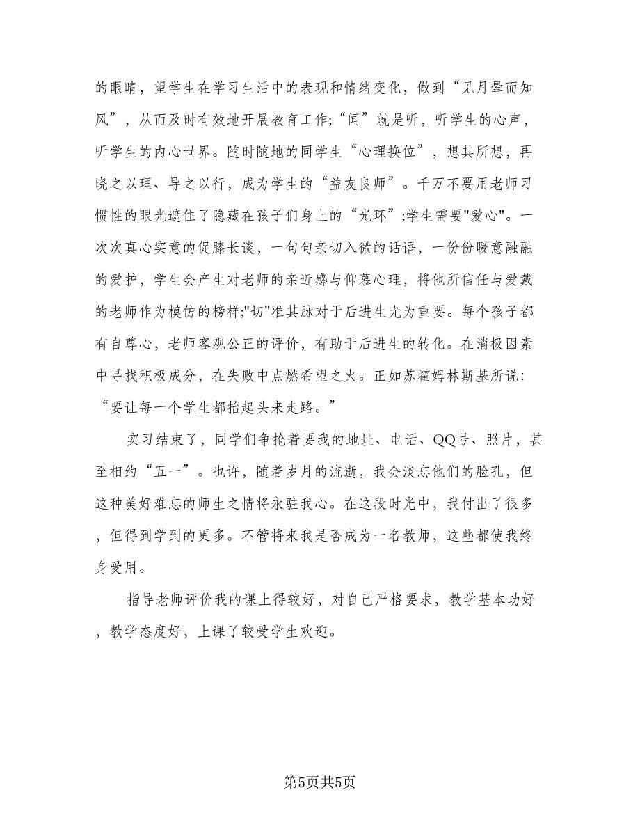 2023年教师岗位实习总结模板（二篇）.doc_第5页