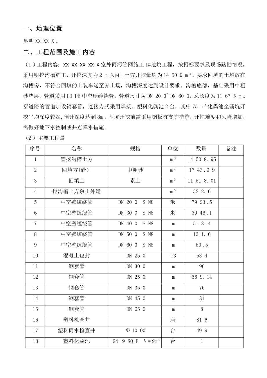 小区室外雨污管网工程地块施工组织设计_第5页