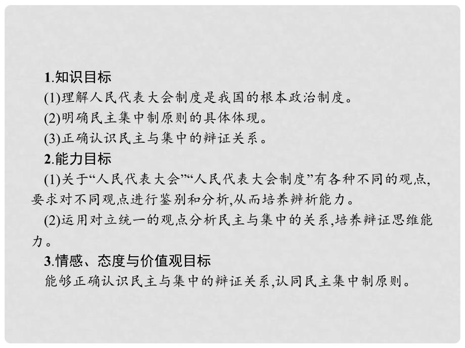 高中政治 4.2按照民主集中制建立的新型政体课件 新人教版选修3_第2页