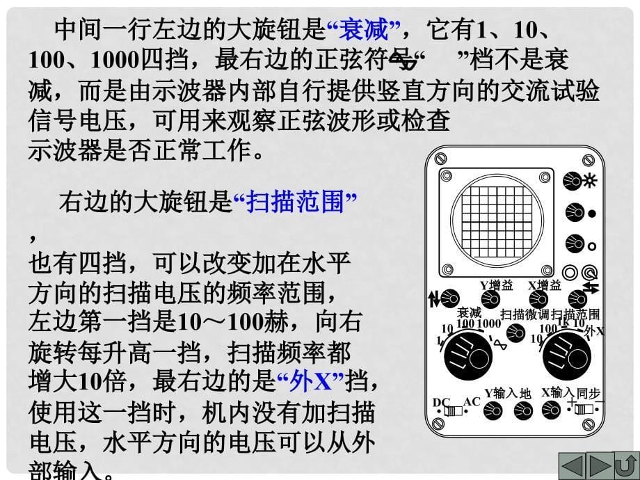 高三物理实验总复习专题课件练习使用示波器_第5页