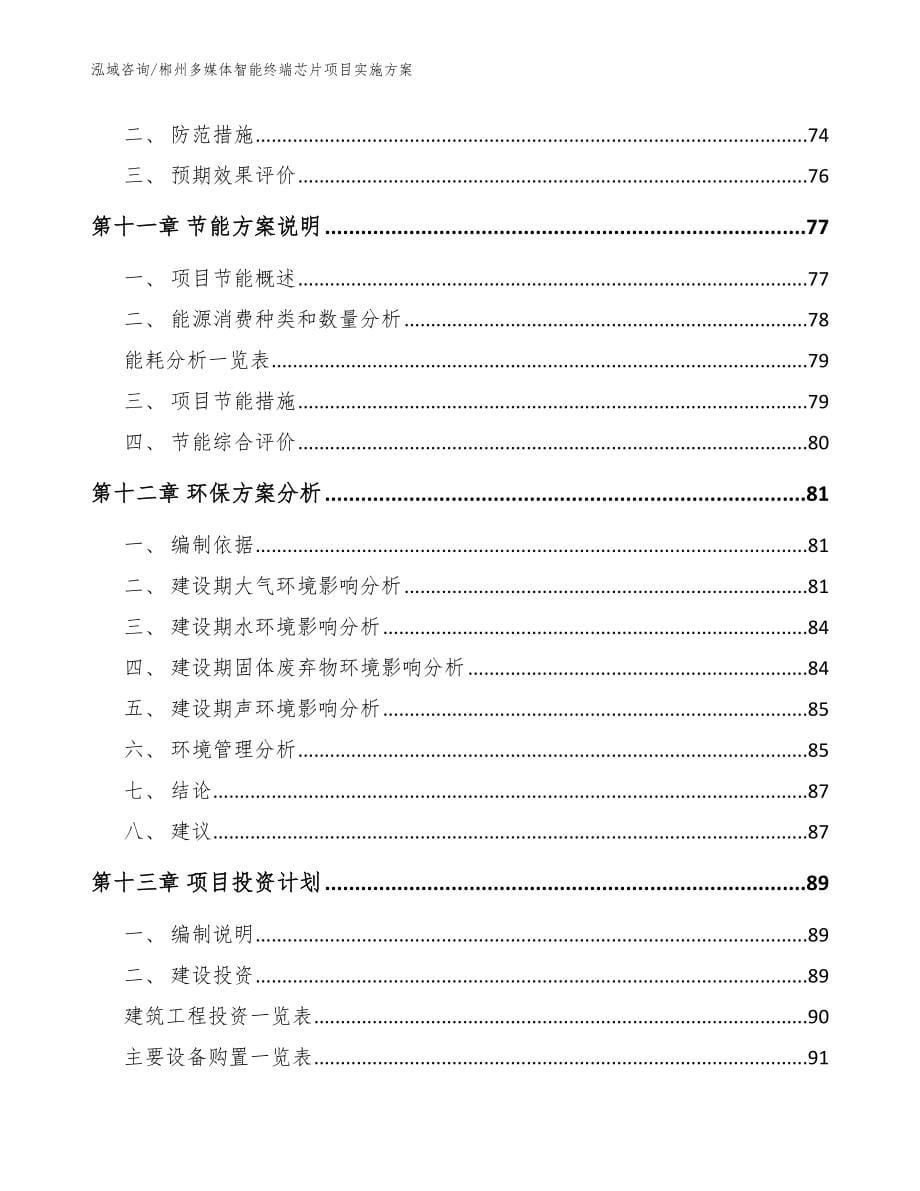 郴州多媒体智能终端芯片项目实施方案模板范本_第5页