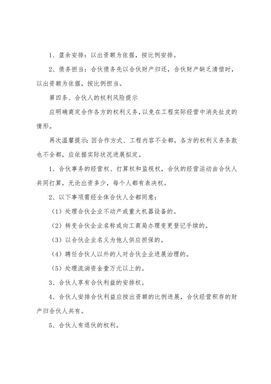 公司合作合伙协议书.docx_第5页