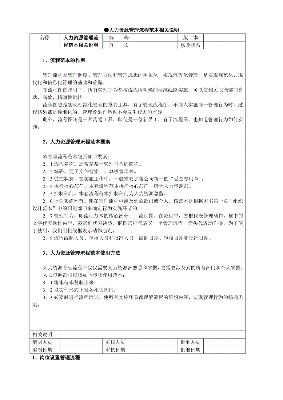 人力资源管理管理流程范本_第3页