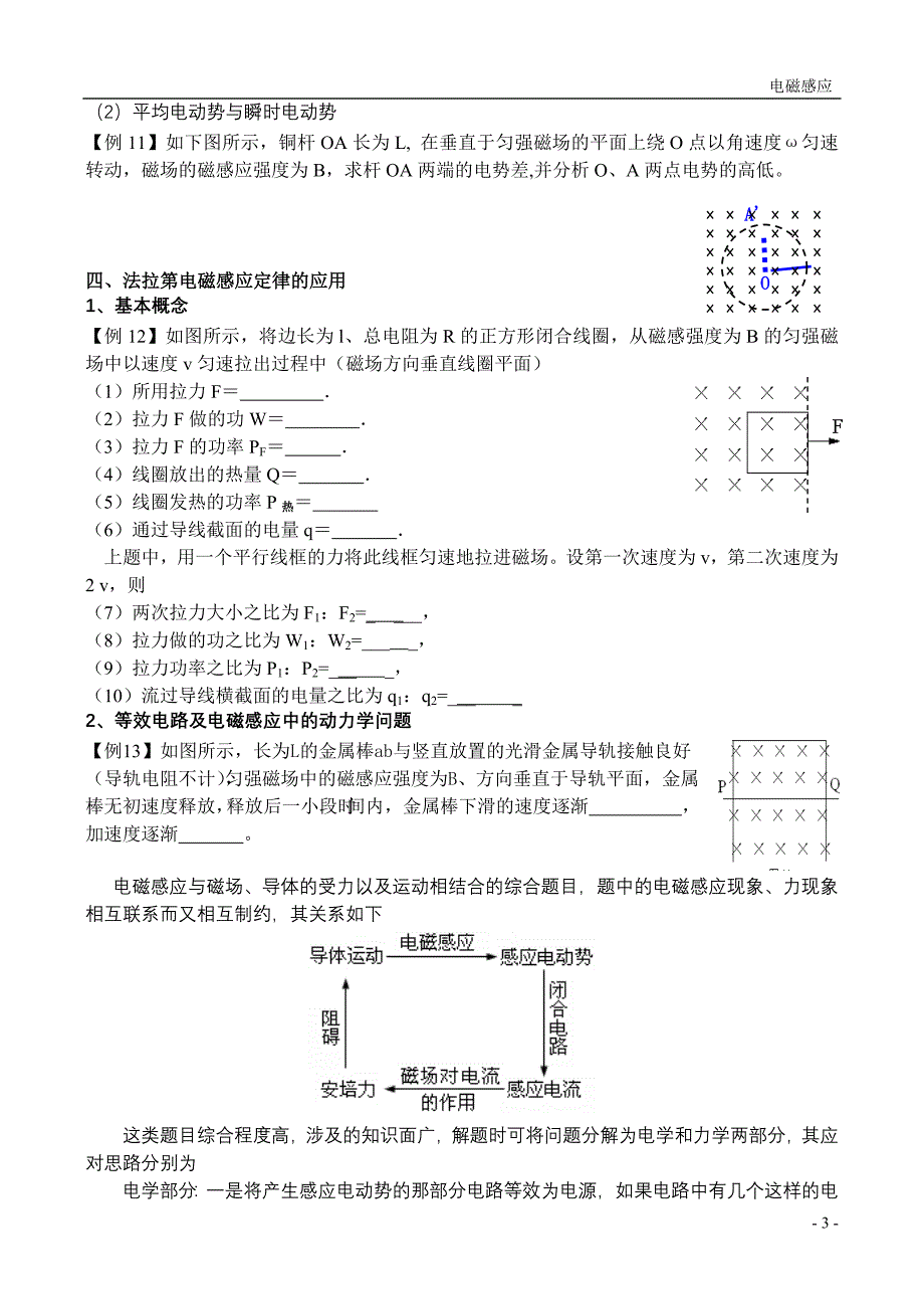 电磁感应基础题_第3页